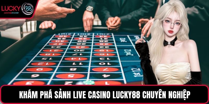 Khám phá sảnh Live casino LUCKY88 chuyên nghiệp