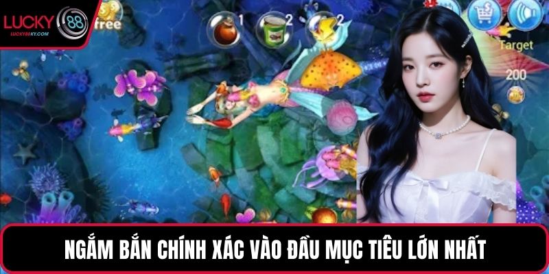 Ngắm bắn chính xác vào đầu mục tiêu lớn nhất