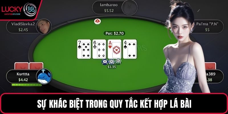 Sự khác biệt trong quy tắc kết hợp lá bài