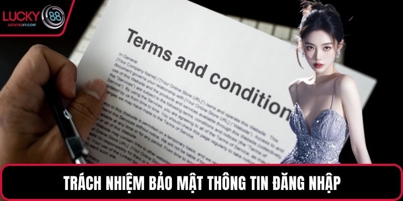 Trách nhiệm bảo mật thông tin đăng nhập